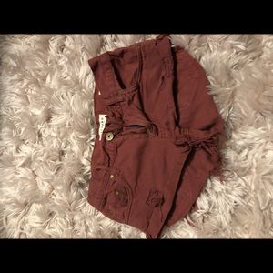 Pacsun Denim Distressed Shorts